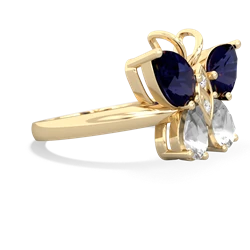 Sapphire Butterfly 14K Yellow Gold ring R2215