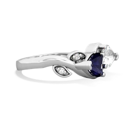 Sapphire Floral Elegance 14K White Gold ring R5790