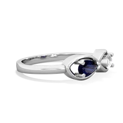 Sapphire Infinity 14K White Gold ring R5050