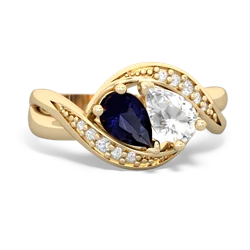 Sapphire Summer Winds 14K Yellow Gold ring R5342