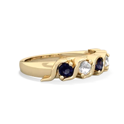 Sapphire Anniversary Band 14K Yellow Gold ring R2089