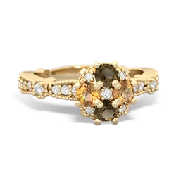matching rings - Sparkling Tiara Cluster