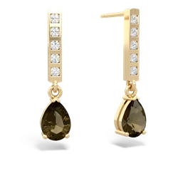 matching earrings - Art Deco Diamond Drop