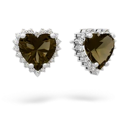 matching earrings - Sparkling Halo Heart