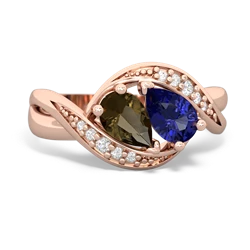 Smoky Quartz Summer Winds 14K Rose Gold ring R5342