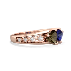 Smoky Quartz Heart To Heart 14K Rose Gold ring R3342