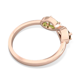 Smoky Quartz Infinity 14K Rose Gold ring R5050