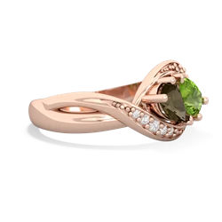 Smoky Quartz Summer Winds 14K Rose Gold ring R5342