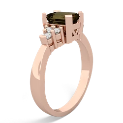 Smoky Quartz Timeless Classic 14K Rose Gold ring R2591