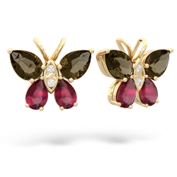 matching earrings - Butterfly