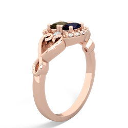 Smoky Quartz Love Nest 14K Rose Gold ring R5860