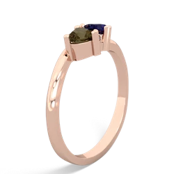 Smoky Quartz Sweethearts 14K Rose Gold ring R5260