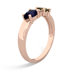 Smoky Quartz Pear Bowtie 14K Rose Gold ring R0865