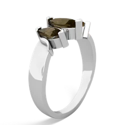 Alexandrite Three Peeks 14K White Gold ring R2433