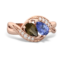 Smoky Quartz Summer Winds 14K Rose Gold ring R5342