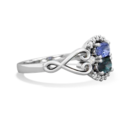 Tanzanite Love Nest 14K White Gold ring R5860