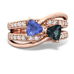 Tanzanite Bowtie 14K Rose Gold ring R2360