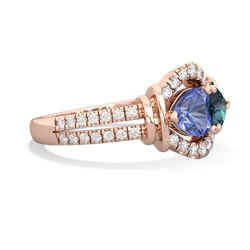 Tanzanite Art-Deco Keepsake 14K Rose Gold ring R5630