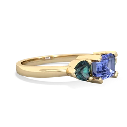 Tanzanite Three Stone 14K Yellow Gold ring R5235