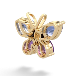 Tanzanite Butterfly 14K Yellow Gold pendant P2215