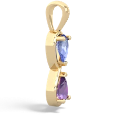 Tanzanite Infinity 14K Yellow Gold pendant P5050