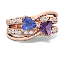 Tanzanite Bowtie 14K Rose Gold ring R2360