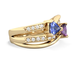 Tanzanite Bowtie 14K Yellow Gold ring R2360