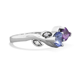 Tanzanite Floral Elegance 14K White Gold ring R5790