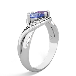 Tanzanite Summer Winds 14K White Gold ring R5342