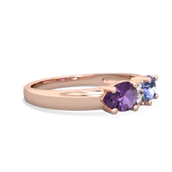 Tanzanite Pear Bowtie 14K Rose Gold ring R0865