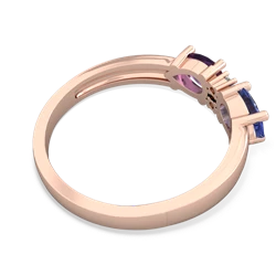 Tanzanite Pear Bowtie 14K Rose Gold ring R0865