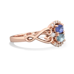 Tanzanite Love Nest 14K Rose Gold ring R5860