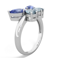 Tanzanite Butterfly 14K White Gold ring R2215