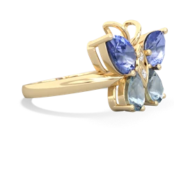 Tanzanite Butterfly 14K Yellow Gold ring R2215