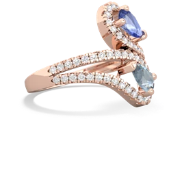 Tanzanite Diamond Dazzler 14K Rose Gold ring R3000