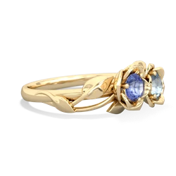 Tanzanite Rose Garden 14K Yellow Gold ring R5510