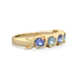 Tanzanite Anniversary Band 14K Yellow Gold ring R2089