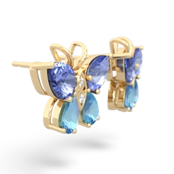 Tanzanite Butterfly 14K Yellow Gold earrings E2215