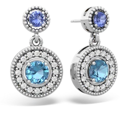 matching earrings - Halo Dangle