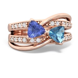 Tanzanite Bowtie 14K Rose Gold ring R2360