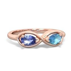 Tanzanite Infinity 14K Rose Gold ring R5050