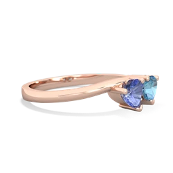 Tanzanite Sweethearts 14K Rose Gold ring R5260