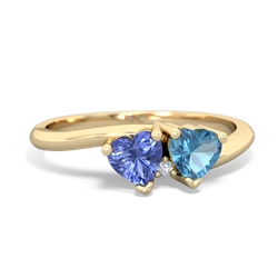 Tanzanite Sweethearts 14K Yellow Gold ring R5260