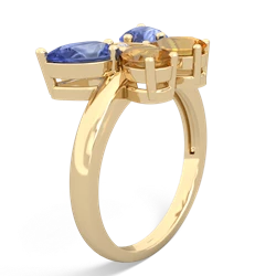 Tanzanite Butterfly 14K Yellow Gold ring R2215