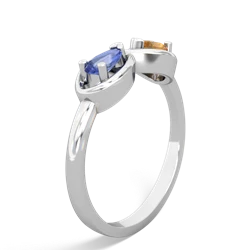 Tanzanite Infinity 14K White Gold ring R5050