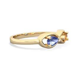 Tanzanite Infinity 14K Yellow Gold ring R5050