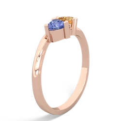 Tanzanite Sweethearts 14K Rose Gold ring R5260