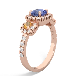 Tanzanite Regal Halo 14K Rose Gold ring R5350