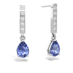 matching earrings - Art Deco Diamond Drop