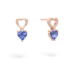 tanzanite love earrings